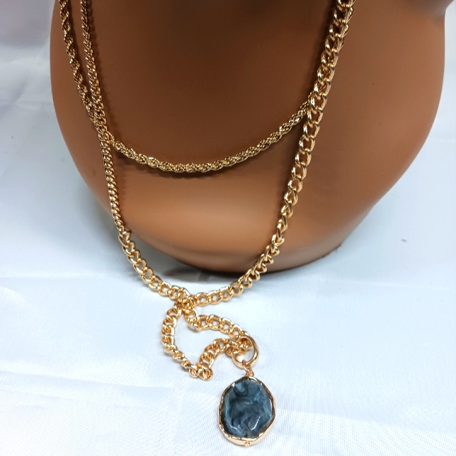 Nwt Reclaimed Vintage Necklace And Rope Chain Gold Plated Nautica Necklace